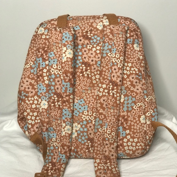 Flower Print Mini Backpack Purse - Picture 2 of 4